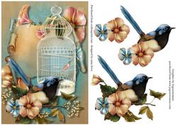 Shabby Chic Bird & Birdcage