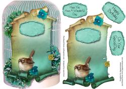 Shaped Birdcage & Scroll Topper