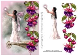 The Sparkle Fairy with Gorgeous Fuschias