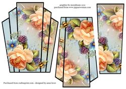 Art Deco Stacker Topper - Peach Rose