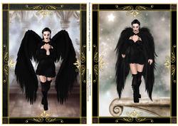 2 Gothic Angel Quick Toppers