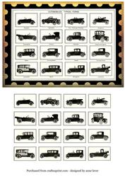 Vintage Car Silhouettes + Easy Layers