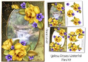 Yellow Roses & Waterfall Mini Kit