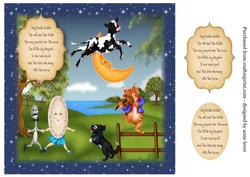 Hey Diddle Diddle - Nursery Rhyme Quick Card