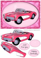 Hot Pink Chevrolet Corvette