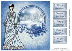 Victorian Ice Blue Christmas - Quick Topper