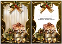 Green & Gold Art Nouveau Christmas