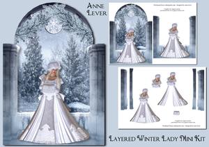 Layered Winter Lady Mini Kit