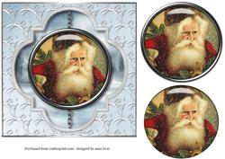 Faux Aperture & Pendant Santa Claus Topper
