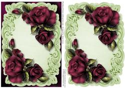 Gorgeous Dusky Purple Roses Topper & Plaque