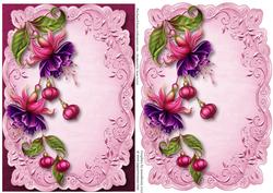 Fabulous Fuschias Topper & Plaque