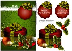 Moss & Cranberry Christmas Gift Box
