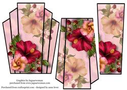 Art Deco Stacker Topper - Hibiscus