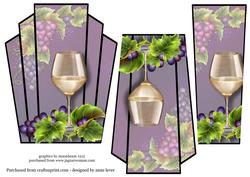 Art Deco Stacker Topper - White Wine
