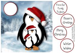 Penguin Family Christmas