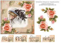 Gorgeous Vintage Portrait with Roses