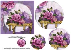 Belle Epoque Roses & Pearls - Circle Pyramid