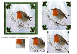 Gorgeous Robin & Holly - Pyramid Topper