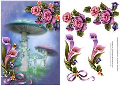Fantasy Mushrooms in the Enchanted Garden