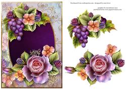 Roses, Blackberries & Grapes