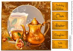 Golden Tea Time Quick Topper