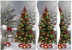 Beautiful Tree on Snowy Balcony Side Stacker