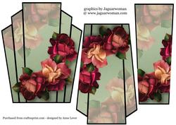 Art Deco Stacker Topper - Blush Roses