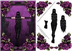 Stunning Purple & Black Gothic