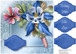 Fleurs De La Foret Blue Lacey Square