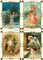 Vintage Christmas Angel Toppers