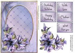 Beautiful Wynter Lilies, Frame & Flowers