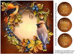 Beautiful Birds on a Wrought Iron Frame Quick Topper