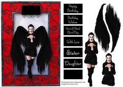 Black Feathered Wings - Beautiful Gothic