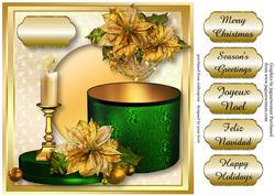Christmas Gift Box & Candle