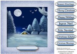 Gorgeous Night Time Winter Scene