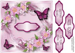 Gorgeous Floral and Butterflies