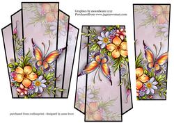 Art Deco Stacker Topper - Petals & Wings