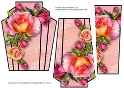 Art Deco Stacker Topper - Romantica Roses Pink