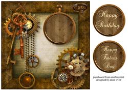 Male Topper Cogs, Keys & Watches