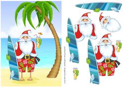 Surf's Up Santa