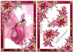 Curious Fairy & Pink Stargazer Lilies