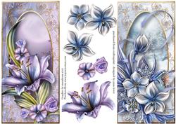 2 Wynter Floral & Lilies Dl Toppers