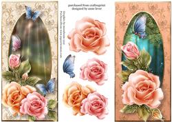 2 Rosy Glow Roses Dl Toppers