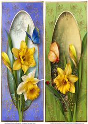 2 Spring Daffodil Large Dl Toppers