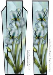 Art Deco Large Dl Topper - Pale Blue Iris