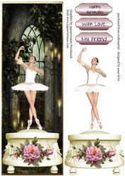 Ballerina Music Box at the Gothic Window