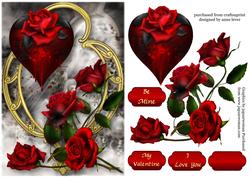 Hearts and Flowers - Gothic Dread Roses