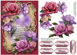 Beautiful Belle Roses Golden Scene