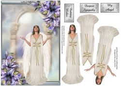 Purple Lilies Angel