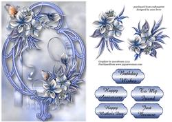 Wynter Florals & Blue Frame